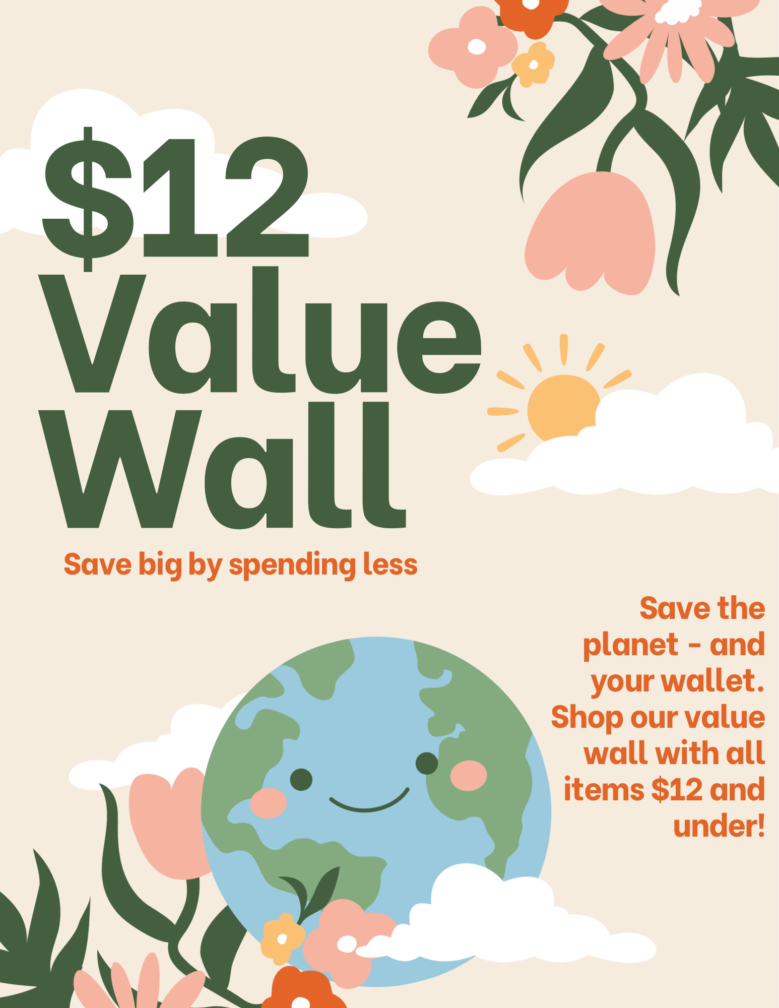 $12 VALUE WALL